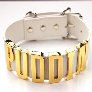 Women Jewelry Pop Culture Harley PUDDIN Choker Collar Belt White Necklace US